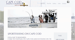Desktop Screenshot of capecodfishingcharters.com