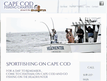 Tablet Screenshot of capecodfishingcharters.com
